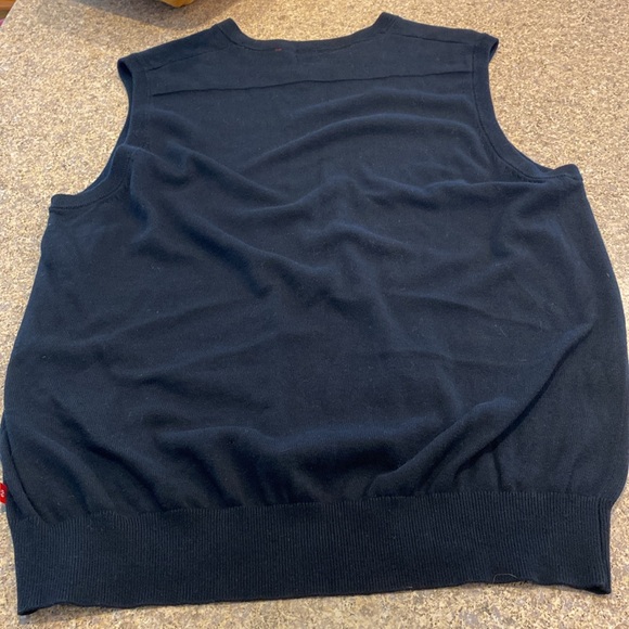 Izod Black Cotton Sweater Vest XLT XL Tall - Picture 10 of 16